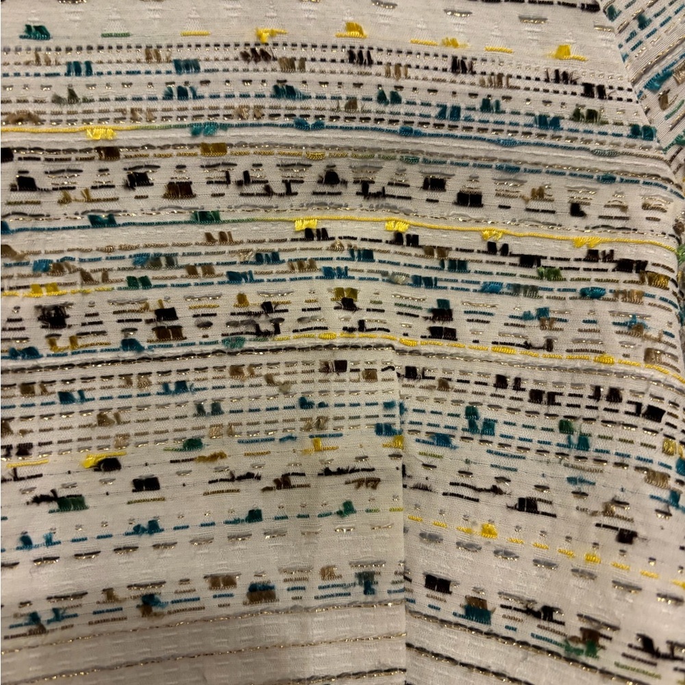 Zara Basic White Jacket With Multicolor Accents - image 3